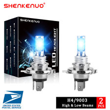 2x Ice Blue 8000K H4 Super Bright 9003 LED Headlight High Low Beam Bulbs Kit 40W picture