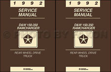 1992 Dodge Pickup Truck Ramcharger Repair Shop Manual Gas and Diesel DW 150-350 picture