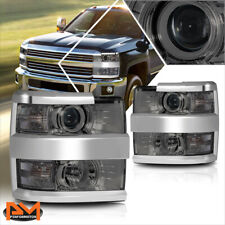 For 15-19 Chevy Silverado 2500HD/3500HD Projector Headlights/Lamps Smoked/Clear picture