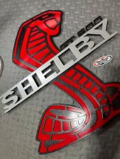 24x24” Black And Red Powder Coated Custom Shelby GT500 Mustang Hood Prop picture