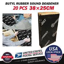 20Sheets (20.44ft²) Silent Butyl Car Sound Deadening Damping Mat Proofing US 2mm picture