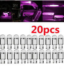 20Pcs LED T10 Car Trunk Interior Map License Plate Light 194 168 W5W Bulb Purple picture