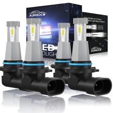 For Chevy S10 1994-2004 9005 9006 LED Headlights Kit Combo Bulbs 6000K High Low picture