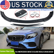 FOR 16-2020 MERCEDES E CLASS W213 C238 AMG SPORT CARBON LOOK FRONT SPLITTER LIP picture