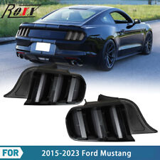 Black Smoke LED Tail Lights For 2015-2023 Ford Mustang Euro Style Sequential picture