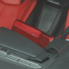 Red Real Carbon Fiber Center Console Screen Back Frame Trim For Corvette C8 20+ picture