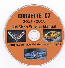 Chevrolet Corvette C7 2014-2016 Factory Repair Manual PLUS FBT Extras  picture