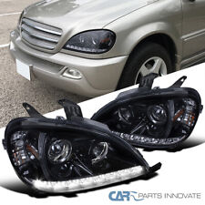 Glossy Black For 98-01 Benz W163 ML320 ML430 ML55 AMG LED Projector Headlights picture