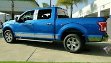 2015-2020 F-150 Crew Cab 5.5' Short Bed Chrome Rocker Panel Trim Stainless Steel picture
