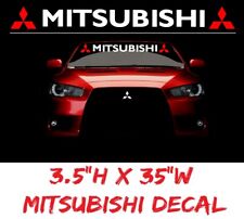 Mitsubishi Windshield Decal Car turbo Banner Evolution DOHC Lancer Sport Sticker picture