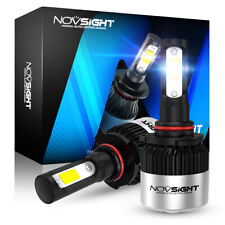 NOVSIGHT 2x H1 H3 H4 9005 9006 H7 H11 LED Headlight Bulbs With Fan COB 6500K 72W picture
