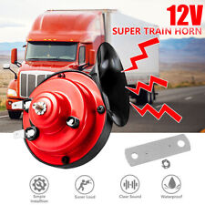 12V Red Super Loud Train Horn Waterproof For Motorcycle Car Truck SUV Boat picture