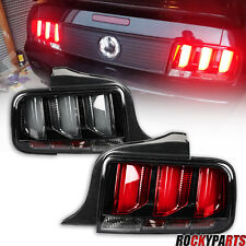 For 05-09 Ford Mustang Tail Lights LED Tube Sequential Signal Brake Lamps Pair picture