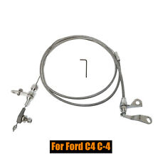 New Stainless Braided Kick Down Cable Transmission Trans Detent For Ford C4 C-4 picture