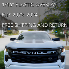 Overlay Grill Letters Inserts 2022 2023 2024 Silverado White NOT VINYL picture