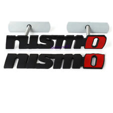 BLACK Car Sticker Emblem & Front Hood Grille Badge NISMO Metal Decals picture