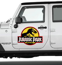 Jurassic Park Yellow Back CLING 2 water/UV proof Removal decals for your Car picture