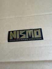 NISMO OLD LOGO METAL TRUNK EMBLEM BADGE RARE 400r r32 r33 s13 s14 RB26 90s wheel picture