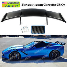 GT Style Rear Spoiler Wing For 2013-2022 Corvette C8 Z51 C7 Stingray Carbon Look picture