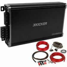 KICKER CX Series 43CXA3004 300W 4-Channel Car Stereo Amplifier + Amp Kit picture