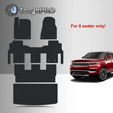 ToughPRO Floor Mats Full Set Black Rubber For Jeep Wagoneer 8 Seater 2022-2024 picture