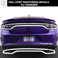 For Charger Race Track Tail Light Rear White Vinyl Decal Tint Overlays Smoke picture