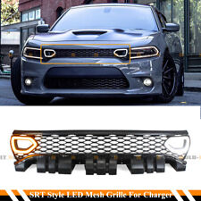 FOR 2015-23 CHARGER R/T SCAT PACK SRT SWITCH BACK DRL DUAL LED MESH GRILL GRILL picture