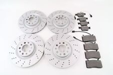 Fits Alfa Romeo Giulia Front Rear Brake Pads & Rotors Drilled Upgrade Reliable picture
