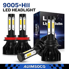 For GMC Terrain 2010 2011-2018 Combo LED Headlights High-Lo 6000K Bulbs Kit 4x picture