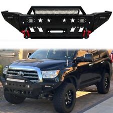 Vijay Fit 2011-2016 Sequoia Front Bumper with Winch Plate and Aluminum LED Light picture
