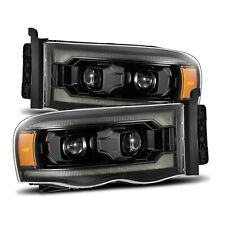 For 03-05 Dodge Ram 1500 Alpha Black LED Projector Headlight Lamp AlphaRex LUXX picture