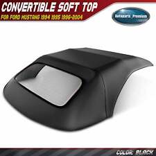 Convertible Soft Top for Ford Mustang 1994 1995 1996-2004 w/ Glass Window Black picture