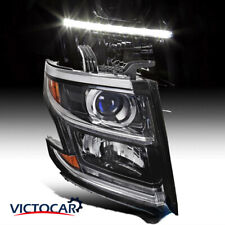 VICTOCAR Black Projector Headlight Fits 2015-2020 Tahoe Suburban Passenger Right picture