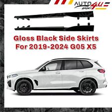 For 2019-2024 BMW G05 X5 M Sport Gloss Black Body Kit Side Skirts Extension Lip picture