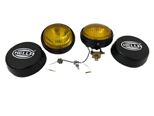 Pair Hella Yellow Fog Lamp With Cover With Bulb H3 Halogen Bulb Universal Fit picture