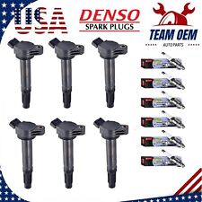 6x Ignition Coil Set of 6x Denso Platinum TT Spark Plug For Toyota Lexus Camry picture