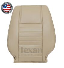 05, 06, 07, 08, 09 Ford Mustang GT V8 Driver Lean Back Perforated Seat Cover Tan picture