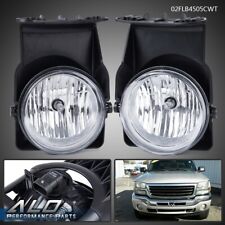 Clear Fog Lights Left+Right Fit For 03-06 GMC Sierra 1500 2500 3500 Pickup picture