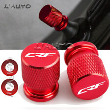 Red motorcycle CNC Wheel Tire Valve caps Cover with O-Ring Seal For HONDA CRF picture