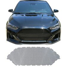 CCG GLOSS BLACK PRECUT MESH GRILL INSERT FOR A 2019-21 HYUNDAI VELOSTER GRILLE picture