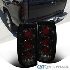 Fit 99-03 Chevy Silverado GMC Sierra 1500 Fleetside Smoke Tail Lights Brake Lamp picture