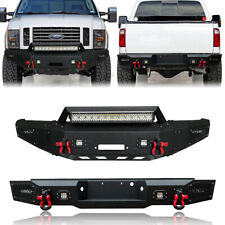 For 2008-2010 Ford F250/350/450 Super Duty Front Rear Bumper w/Winch Seat picture