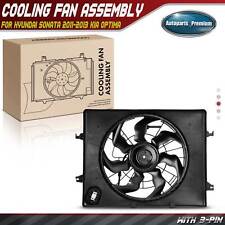 Radiator Cooling Fan Assembly w/ Shroud for Hyundai Sonata 2011-2013 Kia Optima picture