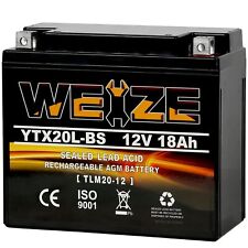 	Weize YTX20L-BS High Performance Power Sports- Maintenance Free - Sealed AGM... picture