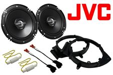 JVC Replacement Door Speakers w/ Mounting Brackets, Wire Harness & Bass Blockers picture