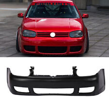 R32 Style Front Bumper Cover Unpainted Steel Mesh Fit 99-05 Volkswagen Golf MK4 picture