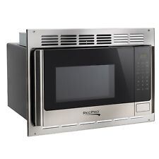 RecPro RV Microwave Stainless Steel 1.0 Cu. Ft. Includes Trim Package picture