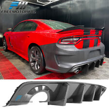 Fits 20-22 Dodge Charger Widebody Rear Bumper Diffuser PP w/ Carbon Fiber Print picture