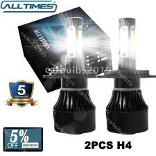 ALLTIMES 2x H4 9003 130W 13000LM LED Headlight High/Low Beams 6000K Bulbs White picture