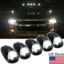 5pcs Smoked Lens Roof Top Cab Lights LED 6000K For Chevy Silverado1500 Colorado picture